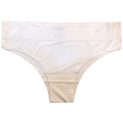 Calcinha Tanga Laser Cos Alto Branca G/GG - Q Charme