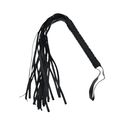 Chicote De Couro Preto - Q Charme