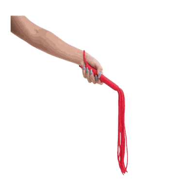 Chicote Em Cordas Vermelho - Q Charme