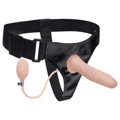 Cinta Com Penis Inflavel 17,5 X 3,8CM - Q Charme