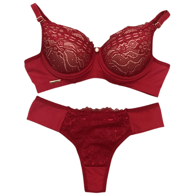 Conjunto Bojo Soft Fio Cereja P (40) - Q Charme