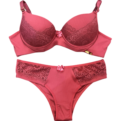 Conjunto Canelado Em Renda Liris M (42) - Q Charme