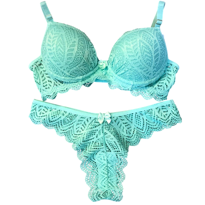 Conjunto Em Renda Aquaril P (40) - Q Charme