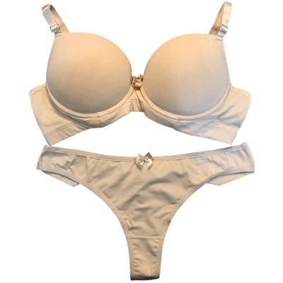 Conjunto Microfibra Liso Nude G (44) - Q Charme