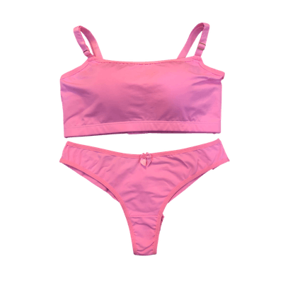 Conjunto Microfibra To Fio Rosa Pantera M(42) - Q Charme