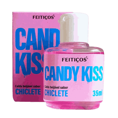 Gel Beijavel Candy Kiss Chiclete 35ml - Q Charme