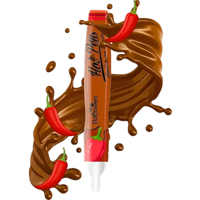Hot Pen Caneta Comestível Hot Flowers chocolate co... - Q Charme