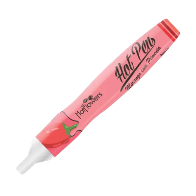 Hot Pen Caneta Comestível Morango Com Pimenta 35g - Q Charme