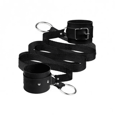 Algema Com Tiras de Amarrar Preto - Q Charme