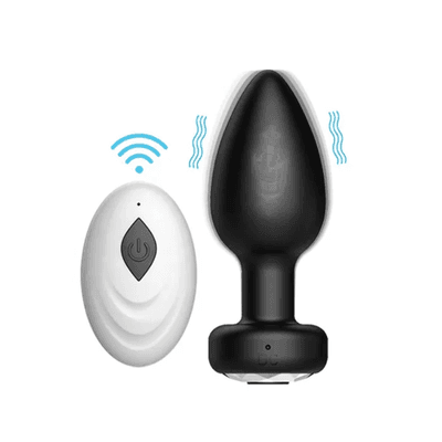 Plug Anal Em Silicone Com 10 Modos De Vibração Com... - Q Charme