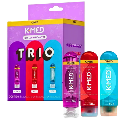 Kit K-med Trio Hot + Ice + 2X1 3 Frasco 50g - Q Charme