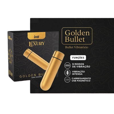 Mini Vibrador Vibe Bullet Me Ame Dourado