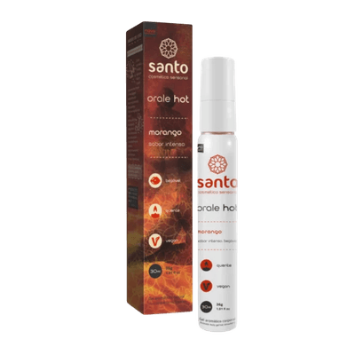Orale Hot Morango - Gel Beijável 30ml - Q Charme