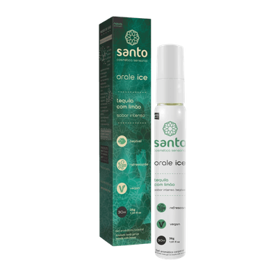 Orale Ice Tequila C/ Limão - Gel Beijável 30ml - Q Charme