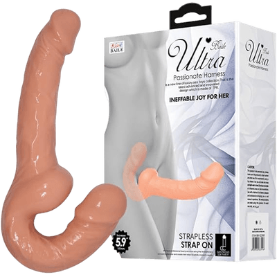 Penetrador Strapless Com Plug Vaginal - Q Charme