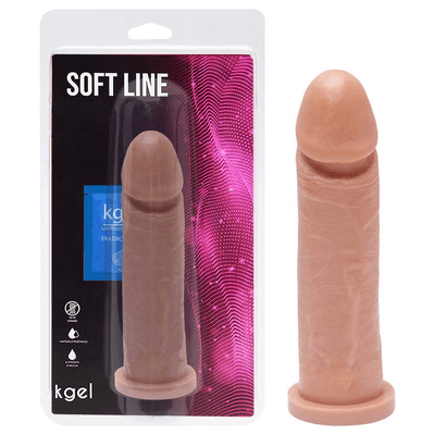 PENIS DE BORRACHA MACICO 19,5 X 4CM KGEL - Q Charme