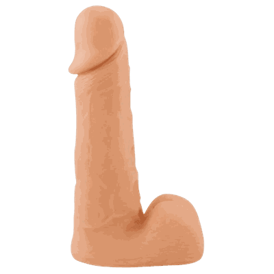 Pênis Reaslistico Com Escroto Macico 18 X 4 CM - Q Charme
