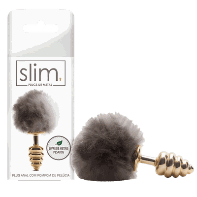 Plug Anal Com Rabo Pompom M - Q Charme