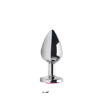  Plug Anal De Aço Com Joia M - Q Charme