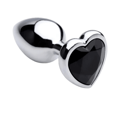 Plug Anal De Aço Inoxidável De Coração Tamanho M (... - Q Charme