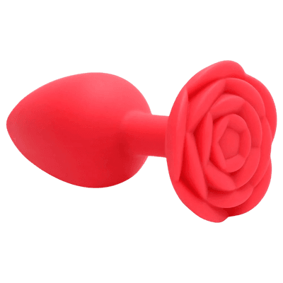 Plug Anal Em Silicone Com Base De Flor P - Q Charme