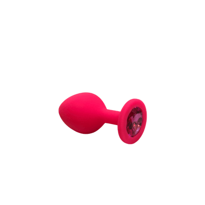 Plug Anal Em Silicone Rosa Tamanho M - Q Charme