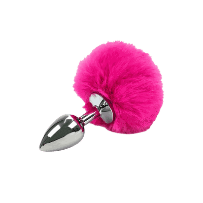 Plug Anal Pompom Rosa M - Q Charme