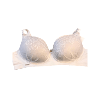 Sutiã Amamentação Microfibra Renda Branco EXG (54)... - Q Charme