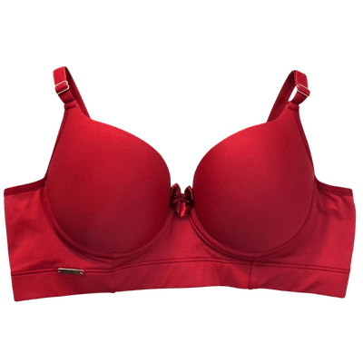 Sutiã Copa Em Microfibra Vermelho Cereja com Bojo ... - Q Charme