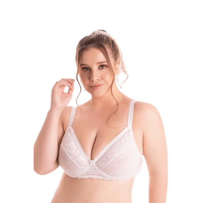 Sutia Sem Bojo Com Aro Branco XG (48) 40088 - Q Charme