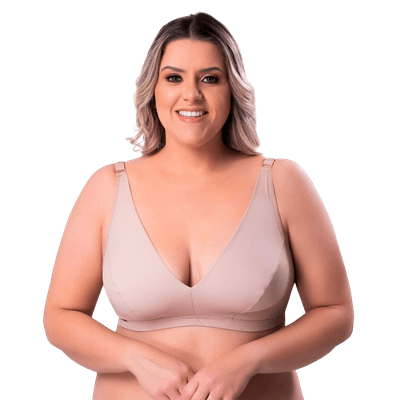 Sutiã Sem Bojo Micro Lift Shape Chocolate G (44) - Q Charme