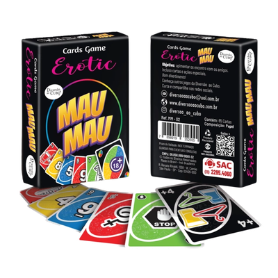 Uno Mau Mau Erotic 65 Cartas - Q Charme