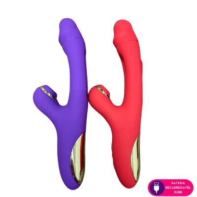 Vibrador Língua + Sugador 5380 - Q Charme