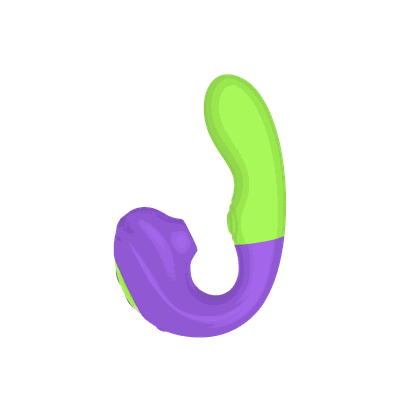 Vibrador Orgasmic Verde Com Roxo - Q Charme