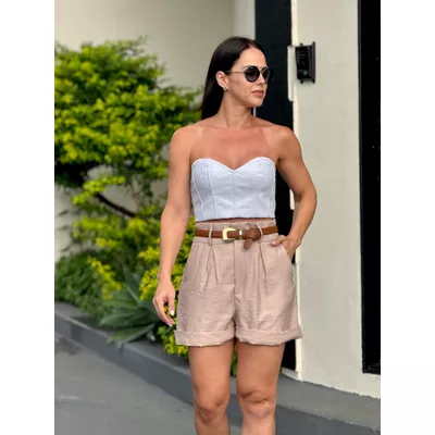 Short Alfaiataria Areia Nati