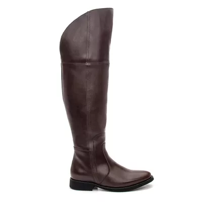 BOTA OVER FEMININA COURO CAFÉ - COUROWEST