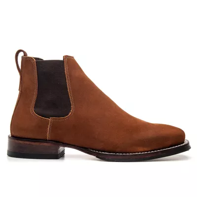 BOTA TEXANA COURO NOBUCK CARAMELO - COUROWEST