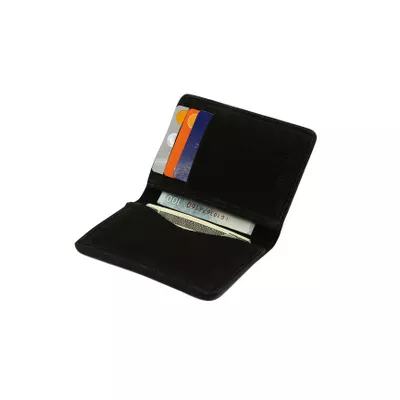CARTEIRA SLIM COURO NOBUCK PRETO - COUROWEST