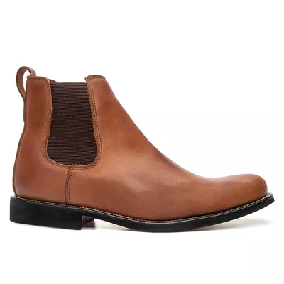 BOTA CHELSEA ANATÔMICA COURO HIDROFUGADO CARAMELO - COUROWEST