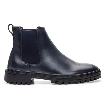 BOTA CHELSEA FULL TRAIL COURO NOBRE AZUL MARINHO - COUROWEST