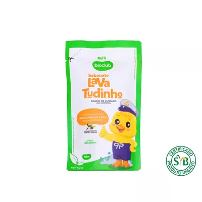 Refil Sabonete De Corpo Liquido Infantil Baby Sabonete Lava Tudinho 300ml