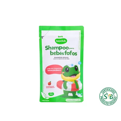 Refil Shampoo Infantil Baby Shampoo Para Bebes Fofos 300ml