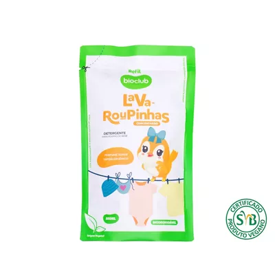 Refil Lava Roupas Concentrado Detergente Natural Lava Roupinhas 500ml
