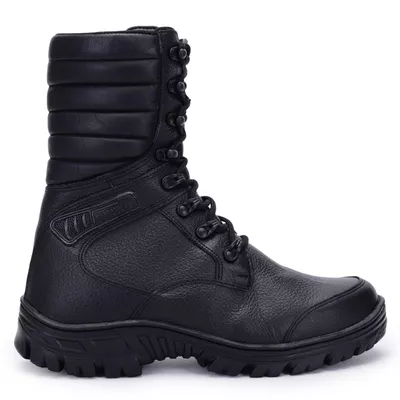 Coturno Bota Tático Militar Attack Moto 5188-PE PM... - BMBRASIL CALÇADOS