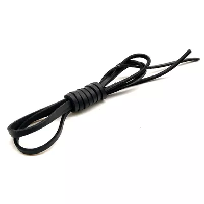 Cadarço De Couro Tento Cor Preto