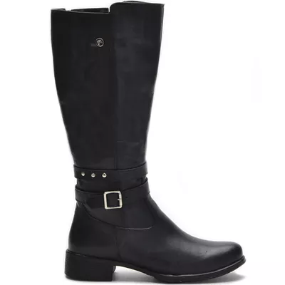 Botas Femininas Cano Alto Montaria 2002/01 Preto