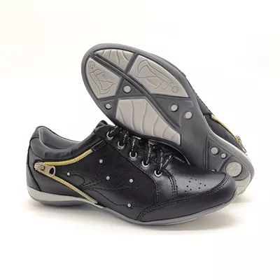 Tenis Feminino Casual Tipo Tenis Com Amortecedor 219/11 Preto Vicking