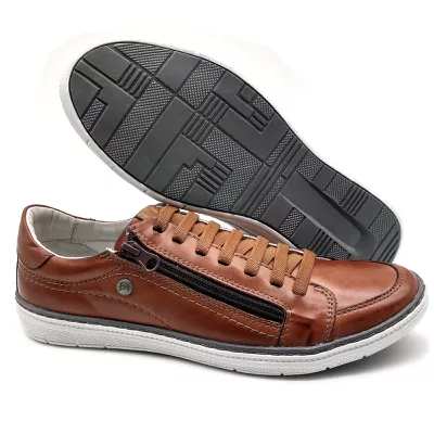 Sapatenis Masculino Casual Masculino De Couro Bmbrasil Sapatenis 608/13 Whisk