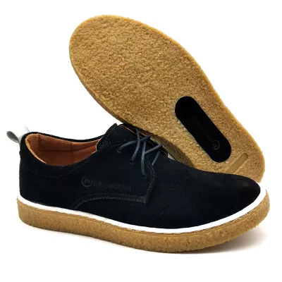 Sapato Masculino Cano e Gáspea De Camurça Bmbrasil 890/03 Preto
