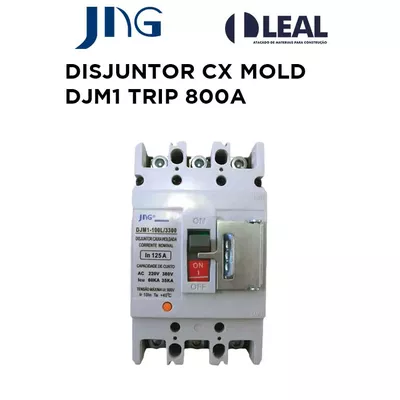 DISJUNTOR CAIXA MOLDADA DJM1 TRIPOLAR 800A JNG | Comercial Leal